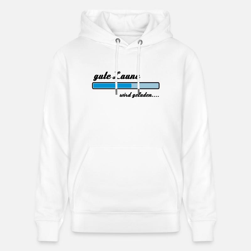 Gute Laune wird geladen... - Stanley/Stella Unisex Bio-Hoodie CRUISER  - Weiß