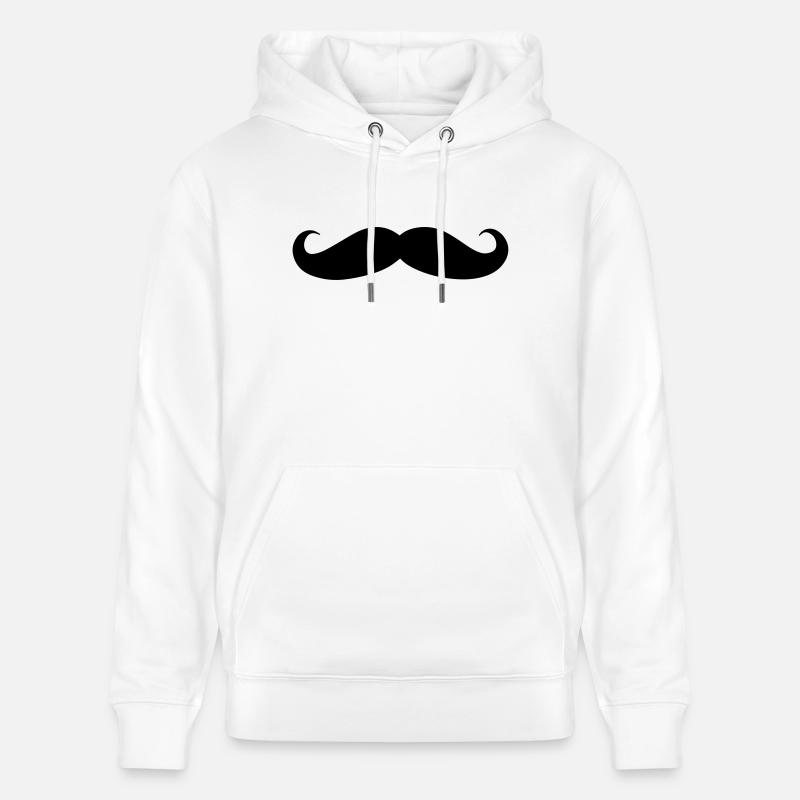Mustache - Sweat à capuche bio CRUISER Stanley/Stella Unisexe - blanc