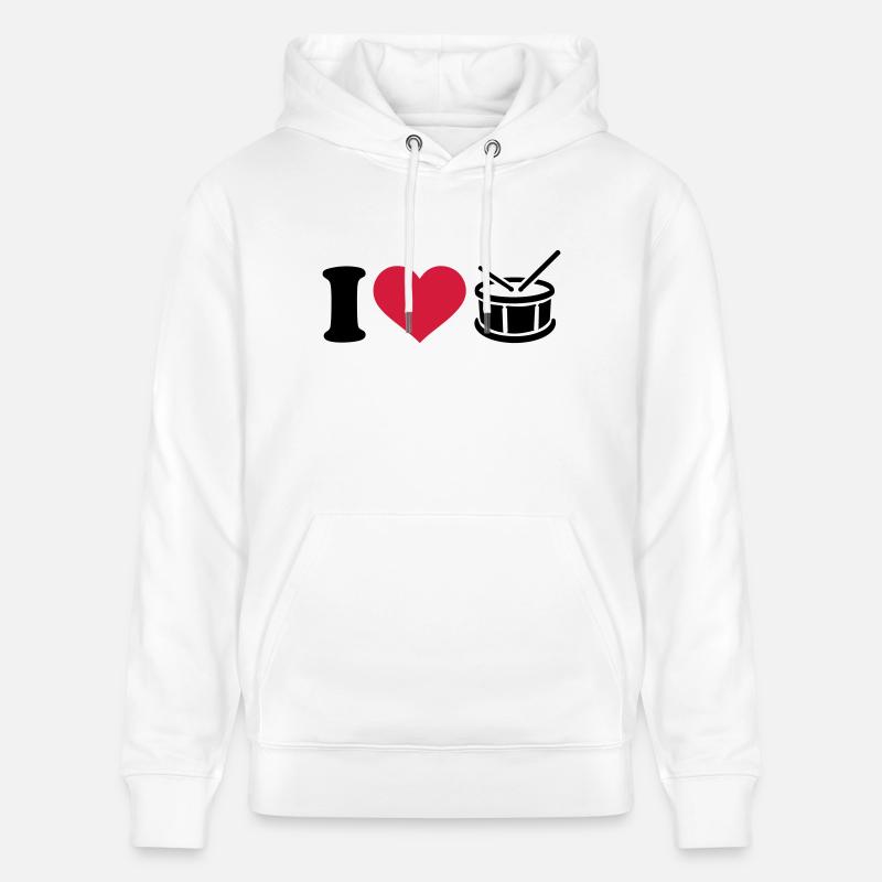 Trommel - Stanley/Stella Unisex Bio-Hoodie CRUISER  - Weiß