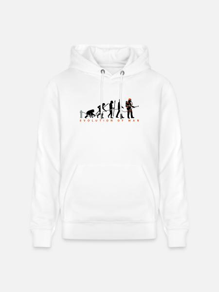 evolution_feuerwehrmann_032015_c_3c - Stanley/Stella Unisex Bio-Hoodie CRUISER  - Weiß