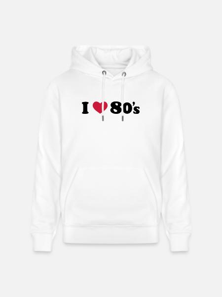 80's - Stanley/Stella Unisex Bio-Hoodie CRUISER - Weiß