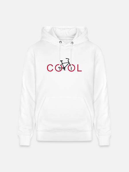 cool fahrrad - Stanley/Stella Unisex Bio-Hoodie CRUISER  - Weiß
