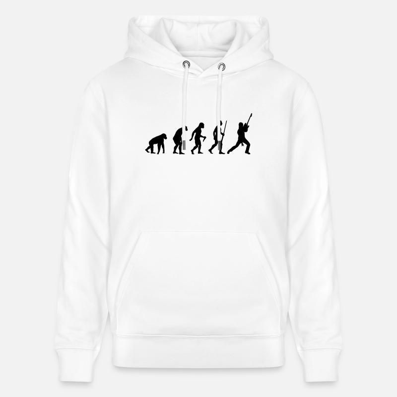Electro Guitar Evolution - Stanley/Stella CRUISER Unisex Organic Hoodie - white