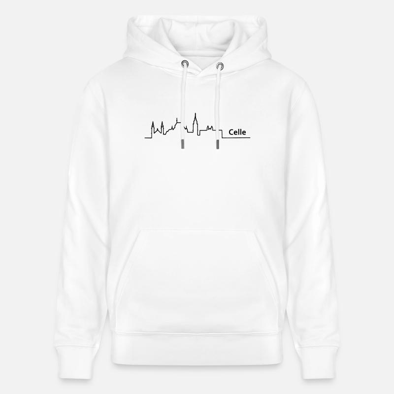 Celle horizon - Sweat à capuche bio CRUISER Stanley/Stella Unisexe - blanc