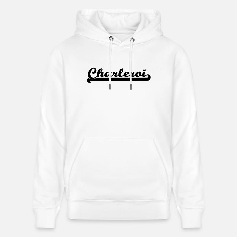écrit charleroi - Sweat à capuche bio CRUISER Stanley/Stella Unisexe - blanc