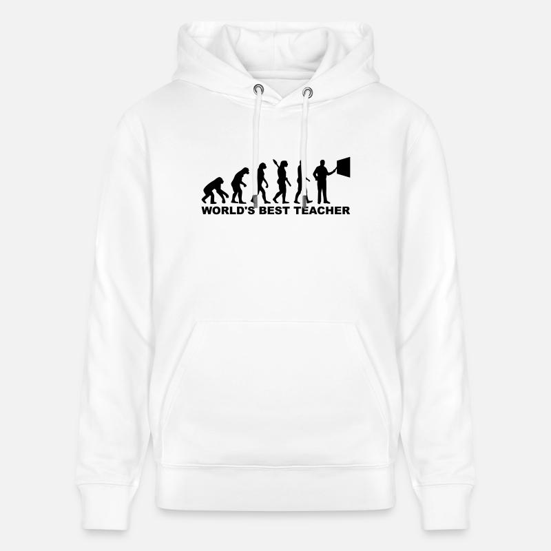 World's Best teacher - Sweat à capuche bio CRUISER Stanley/Stella Unisexe - blanc