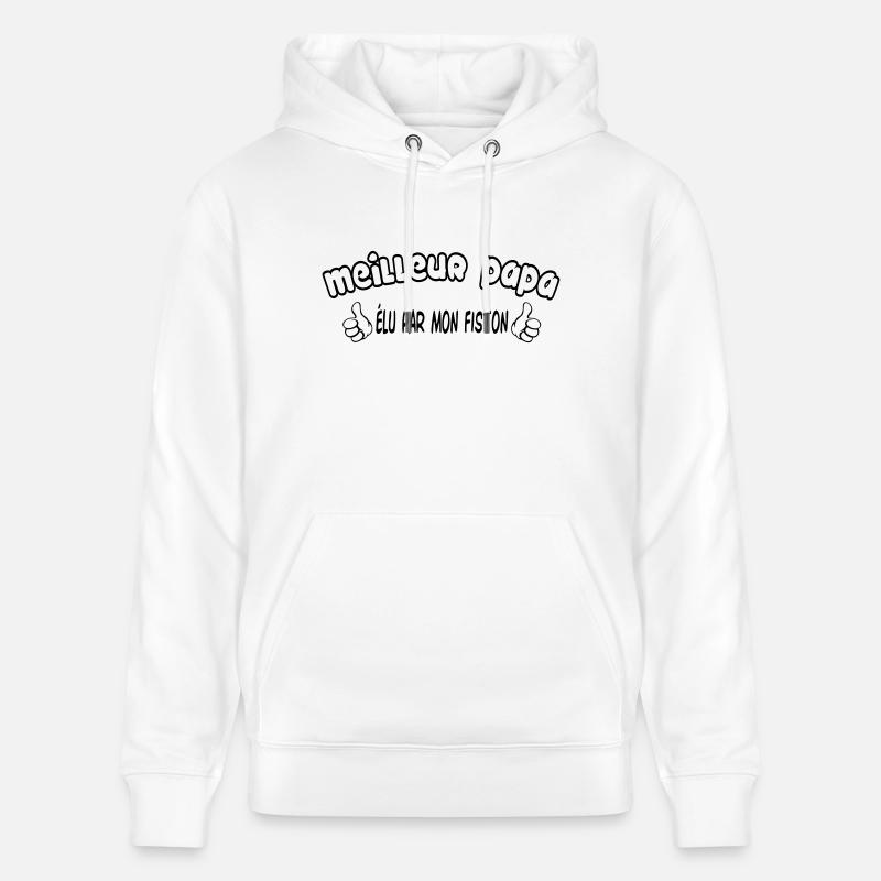 BESTER VATER - Stanley/Stella Unisex Bio-Hoodie CRUISER  - Weiß