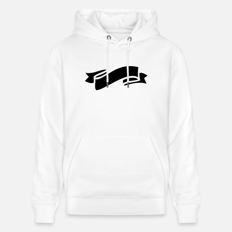 Symbole de banderole - Sweat à capuche bio CRUISER Stanley/Stella Unisexe - blanc