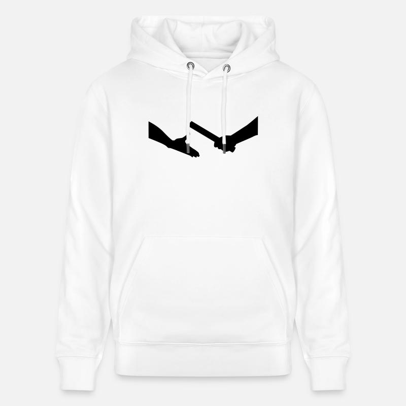 Course relais - Sweat à capuche bio CRUISER Stanley/Stella Unisexe - blanc