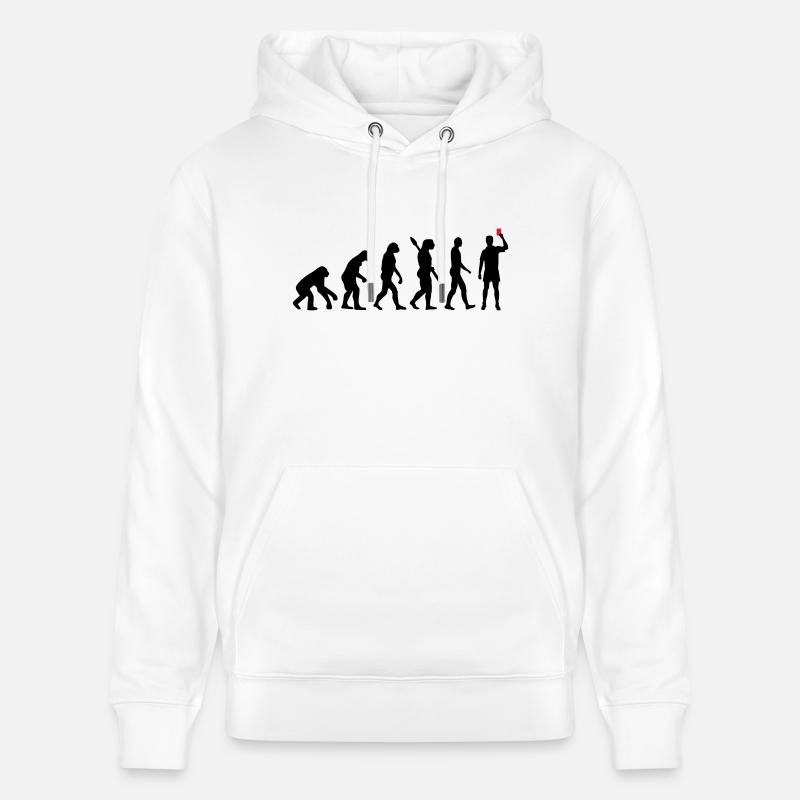 Evolution Referee - Stanley/Stella CRUISER Unisex Organic Hoodie - white