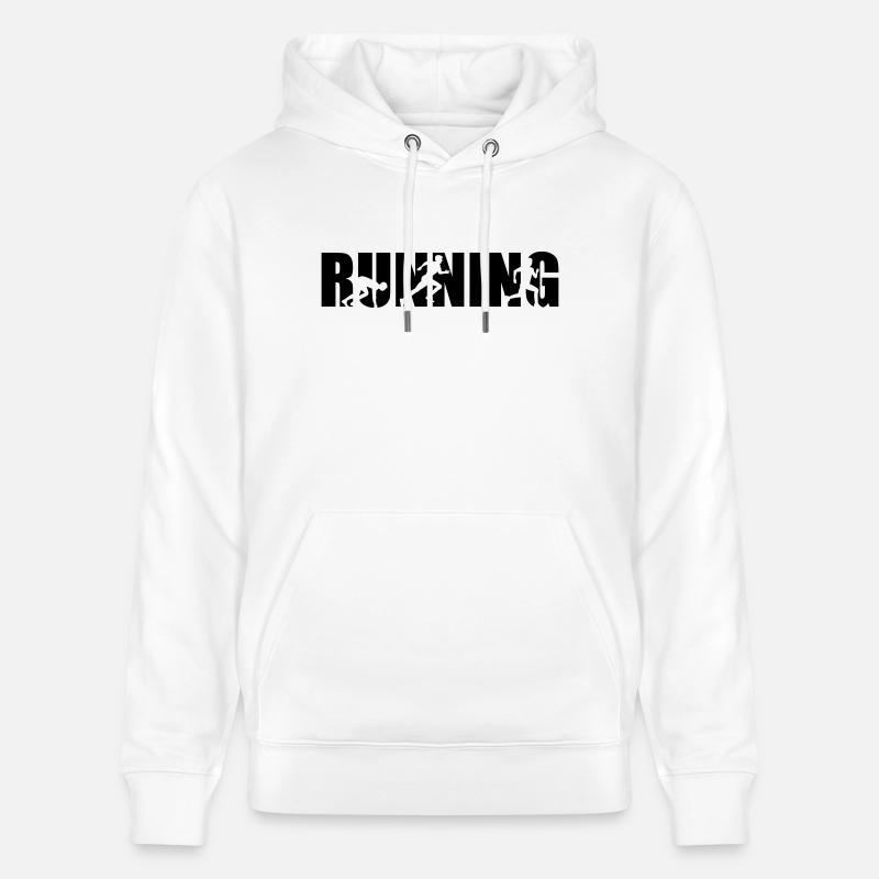 Running - Sweat à capuche bio CRUISER Stanley/Stella Unisexe - blanc