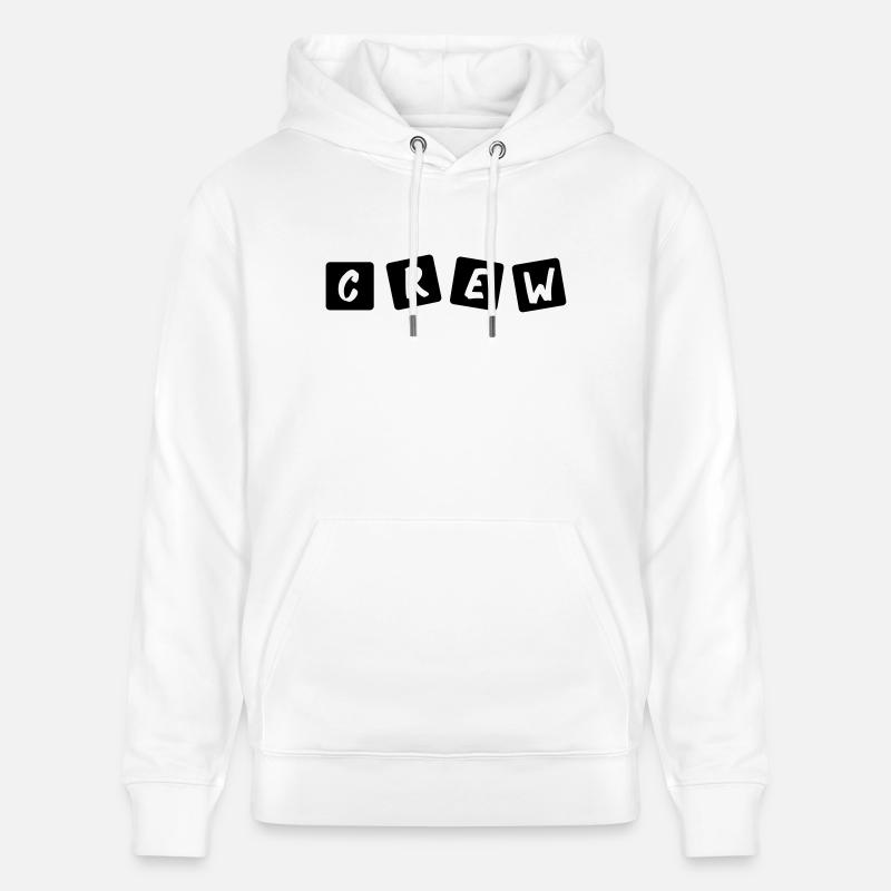 crew_001 - Sweat à capuche bio CRUISER Stanley/Stella Unisexe - blanc
