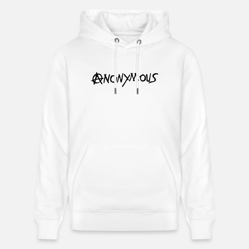 logo anarchy anonymous1 - Sweat à capuche bio CRUISER Stanley/Stella Unisexe - blanc