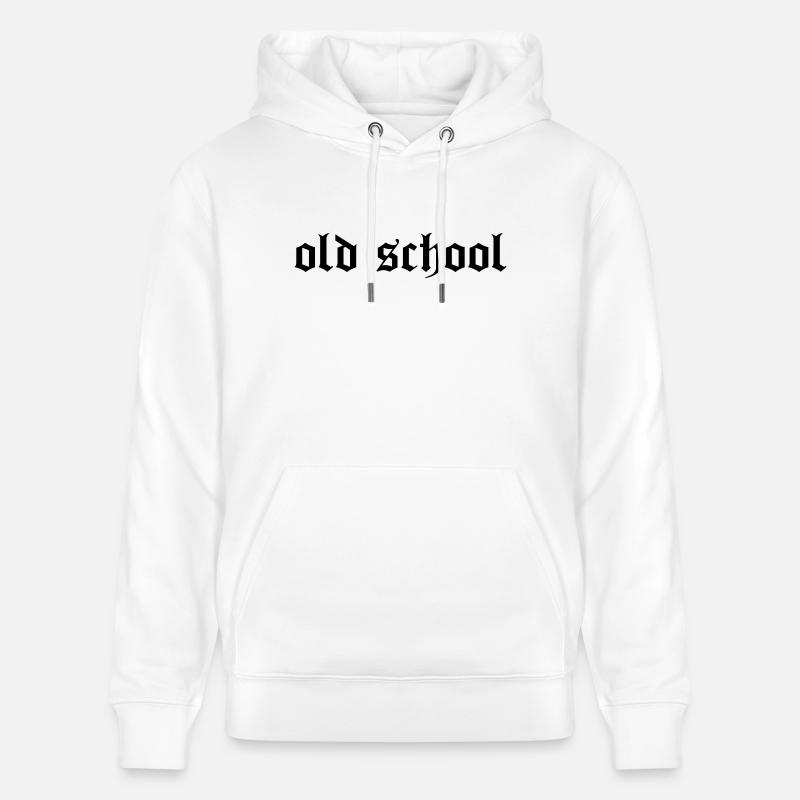 "Old School" - Stanley/Stella Unisex Bio-Hoodie CRUISER  - Weiß