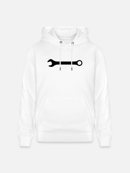 Schraubenschlüssel - Stanley/Stella Unisex Bio-Hoodie CRUISER - Weiß