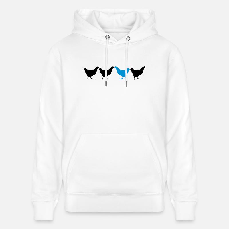 Be Different Huhn - Stanley/Stella Unisex Bio-Hoodie CRUISER  - Weiß