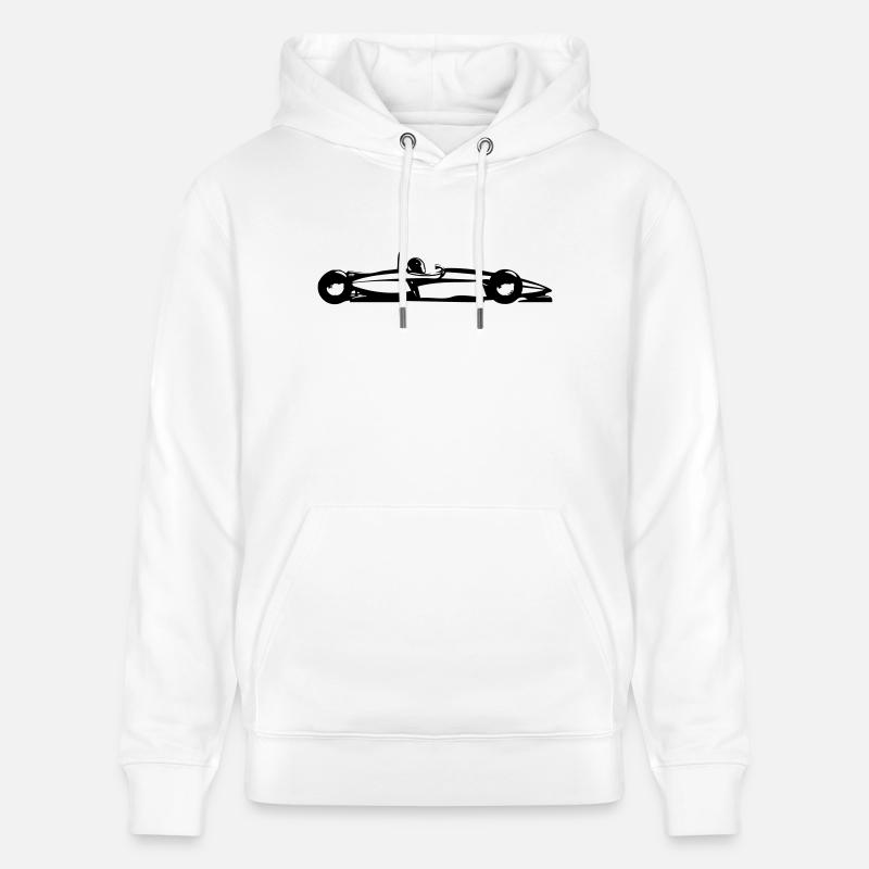 Voiture de course - Sweat à capuche bio CRUISER Stanley/Stella Unisexe - blanc