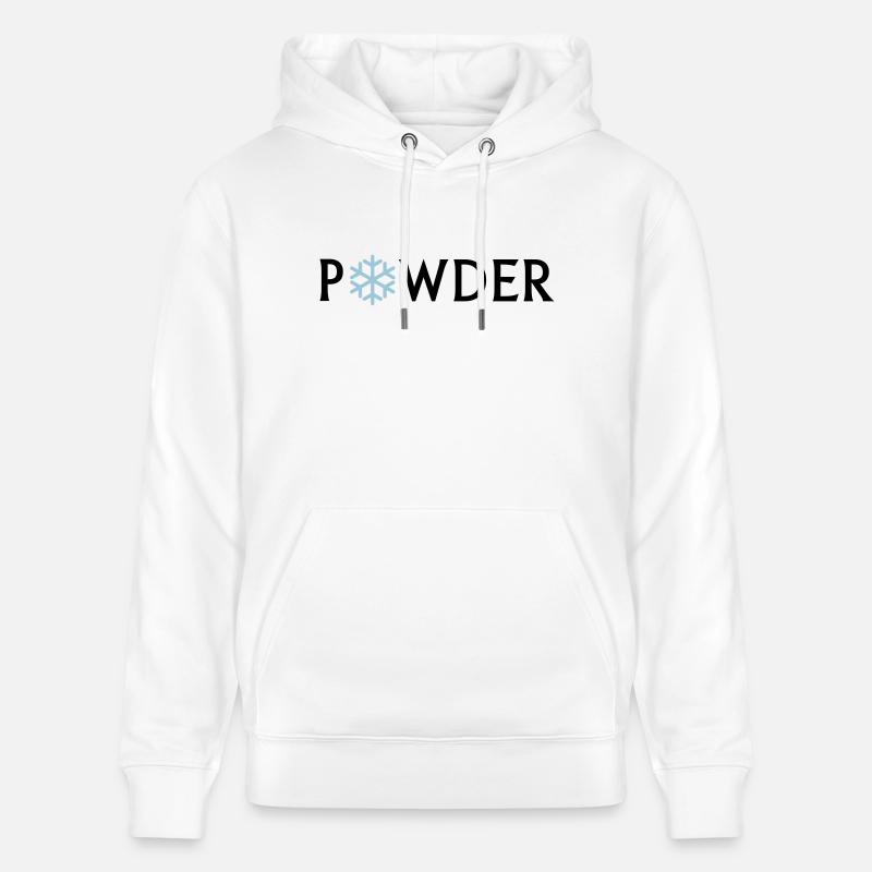 powder - Sweat à capuche bio CRUISER Stanley/Stella Unisexe - blanc