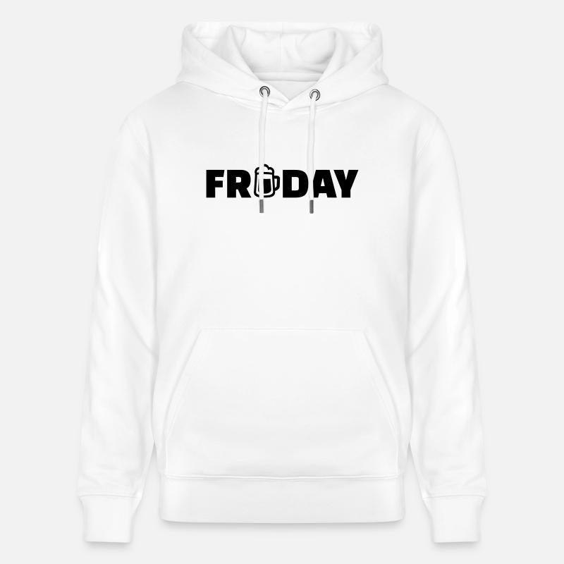 Friday - Sweat à capuche bio CRUISER Stanley/Stella Unisexe - blanc