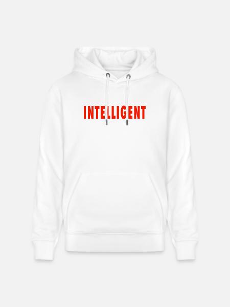 intelligent - Stanley/Stella CRUISER Unisex Organic Hoodie - white