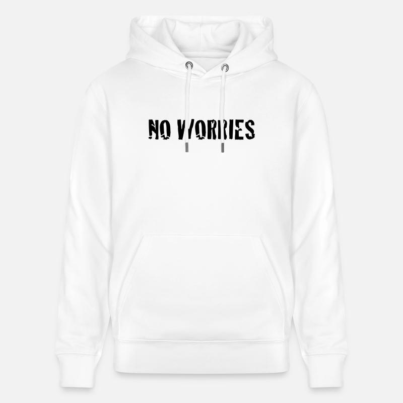 no worries - Sweat à capuche bio CRUISER Stanley/Stella Unisexe - blanc