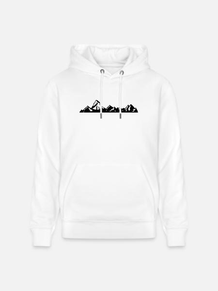 Switzerland - Matterhorn - zermatt - swiss - Stanley/Stella CRUISER Unisex Organic Hoodie - white