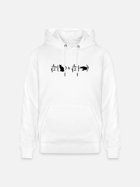 Schrödinger Katze - Stanley/Stella Unisex Bio-Hoodie CRUISER - Weiß