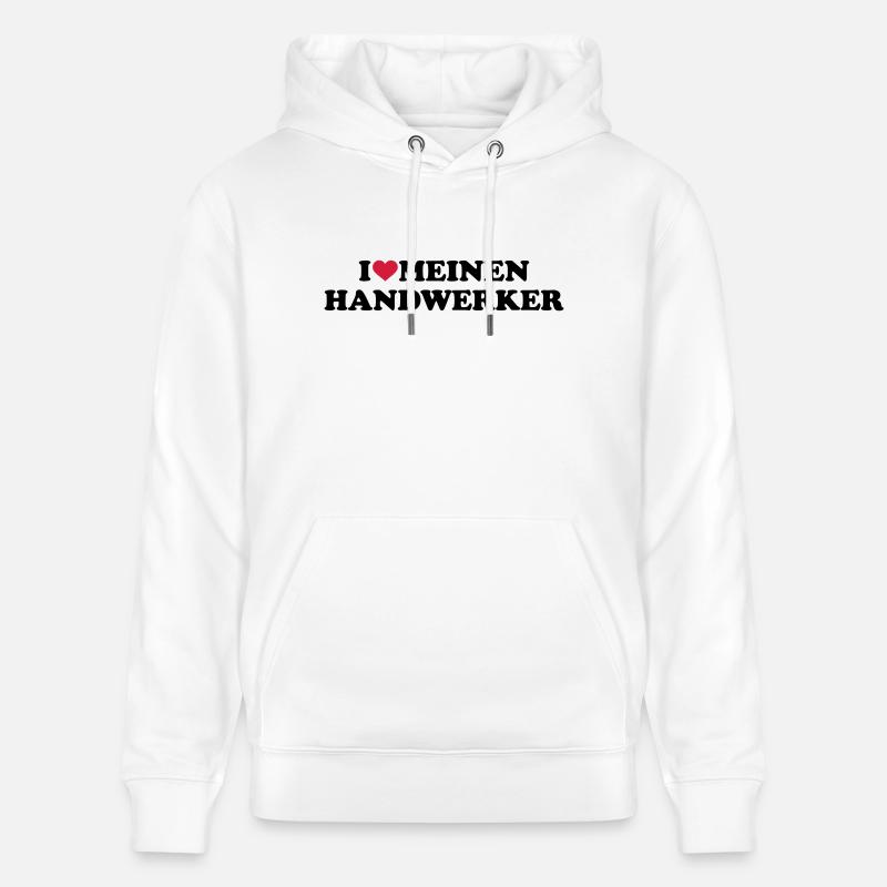 Handwerker - Stanley/Stella Unisex Bio-Hoodie CRUISER  - Weiß