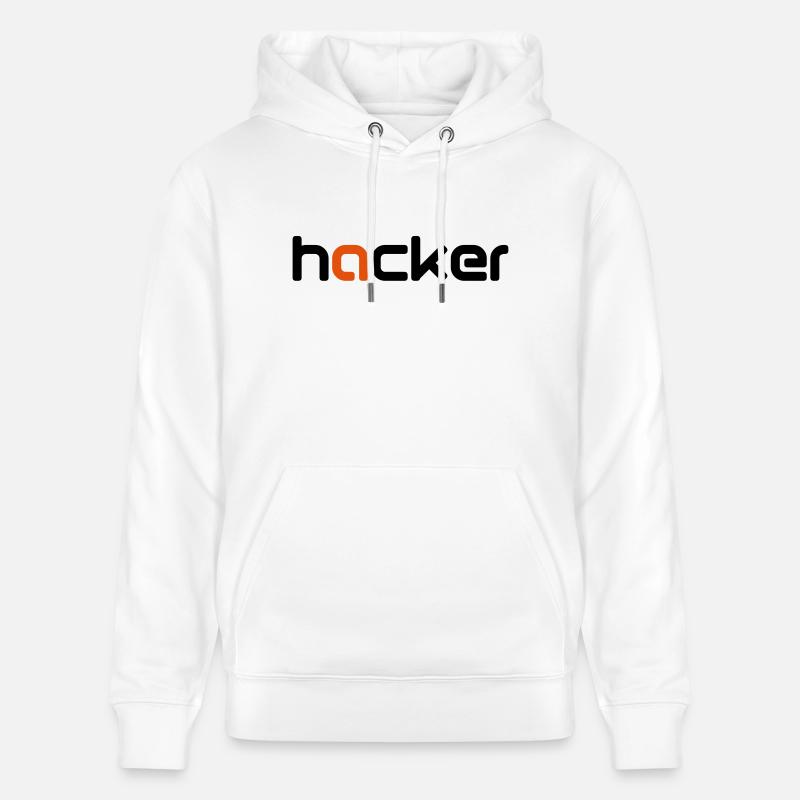 Hacker - Sweat à capuche bio CRUISER Stanley/Stella Unisexe - blanc
