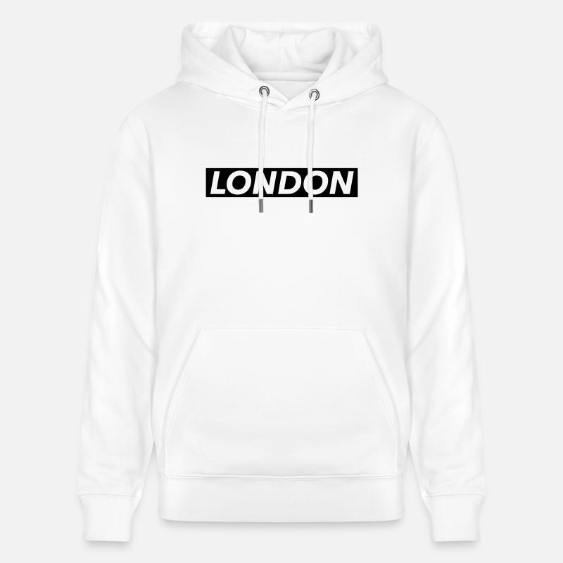 Londres - Sweat à capuche bio CRUISER Stanley/Stella Unisexe - blanc