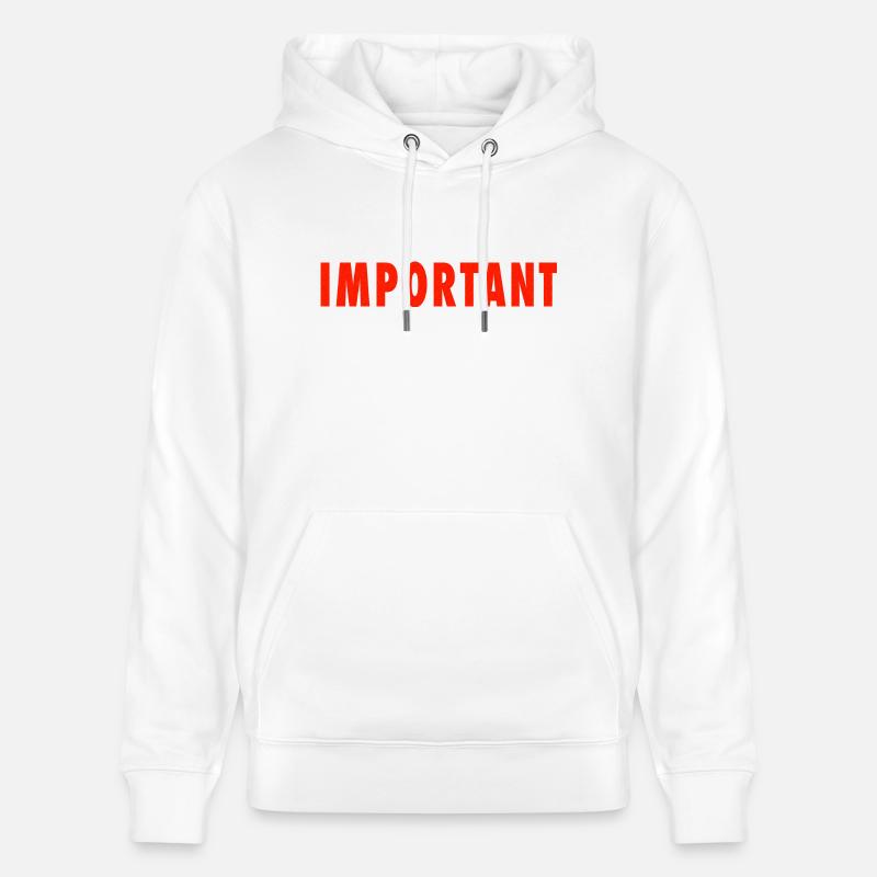 important - Sweat à capuche bio CRUISER Stanley/Stella Unisexe - blanc