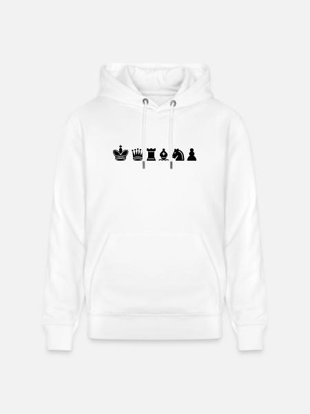 Échecs - Sweat à capuche bio CRUISER Stanley/Stella Unisexe - blanc