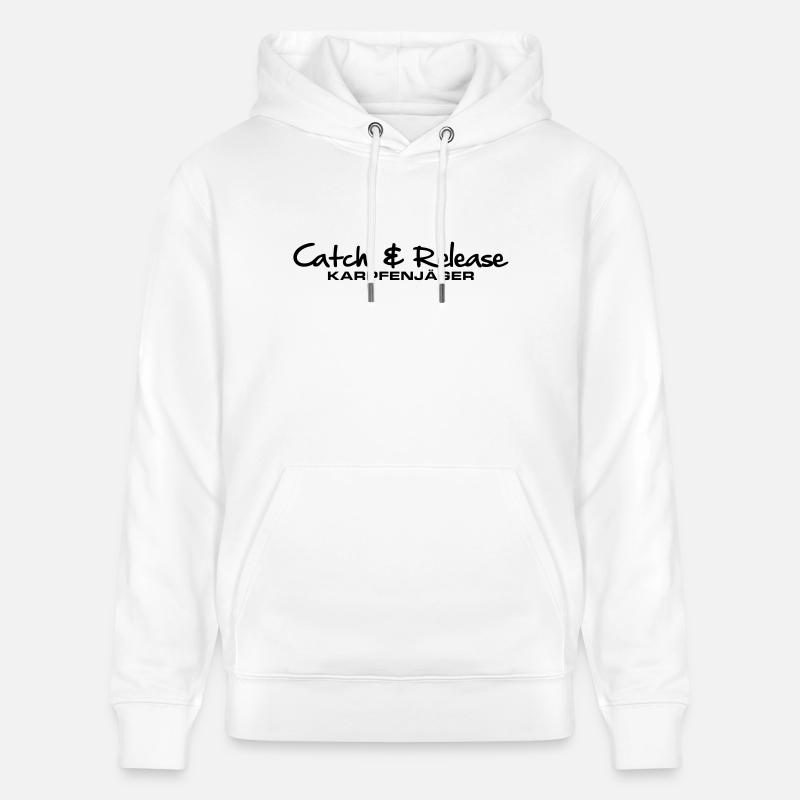 C & R carpe chasseur - Sweat à capuche bio CRUISER Stanley/Stella Unisexe - blanc