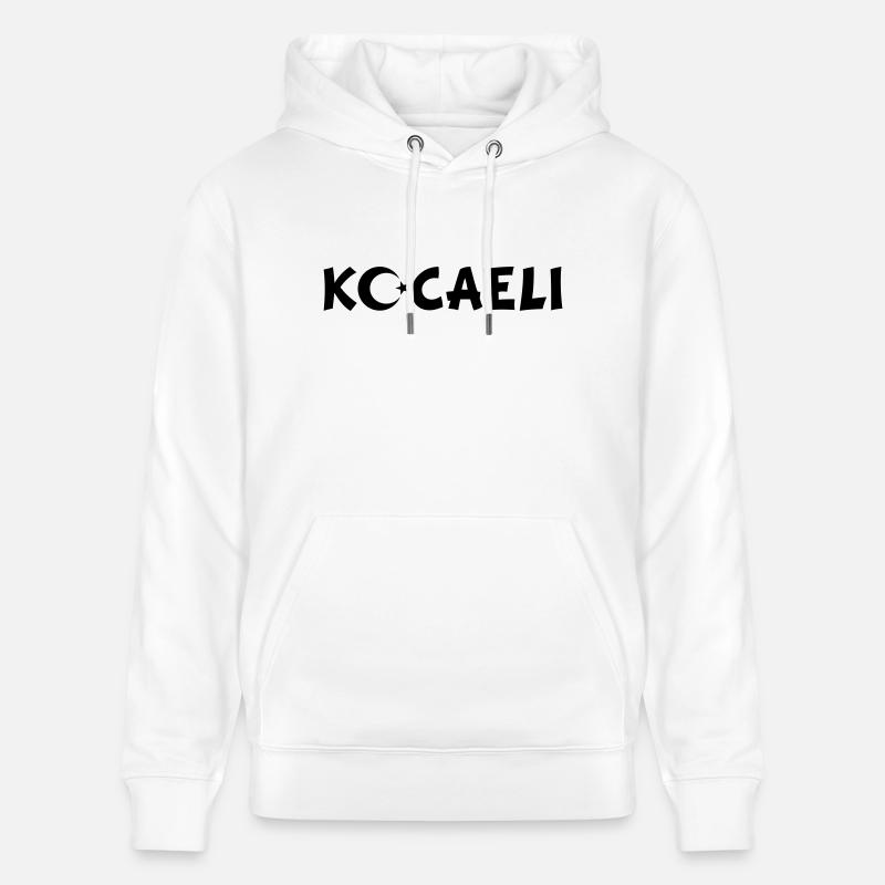 Kocaeli Drapeau de la Turquie - Sweat à capuche bio CRUISER Stanley/Stella Unisexe - blanc