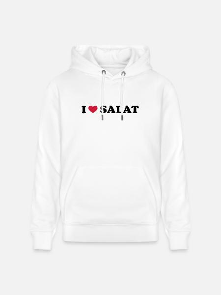 J'aime salade - Sweat à capuche bio CRUISER Stanley/Stella Unisexe - blanc