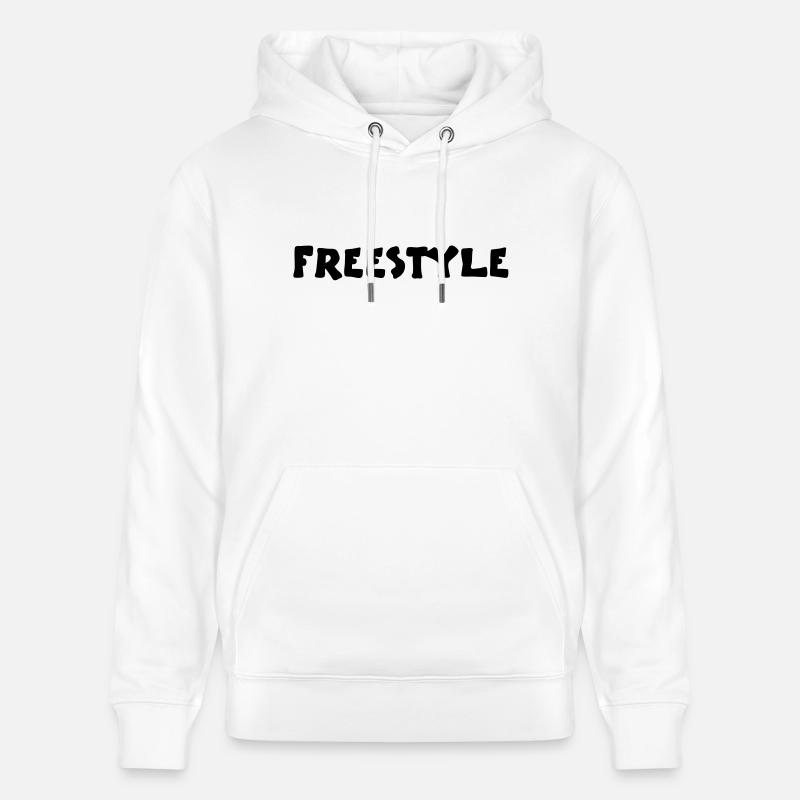 freestyle2_vec_1 - Stanley/Stella Unisex Bio-Hoodie CRUISER  - Weiß