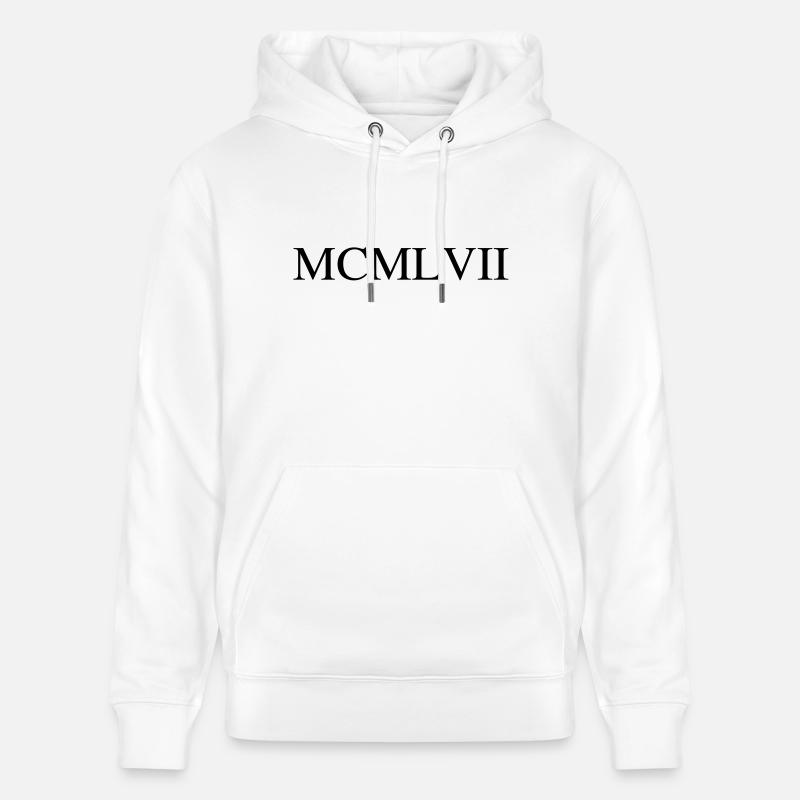 1957 - Sweat à capuche bio CRUISER Stanley/Stella Unisexe - blanc