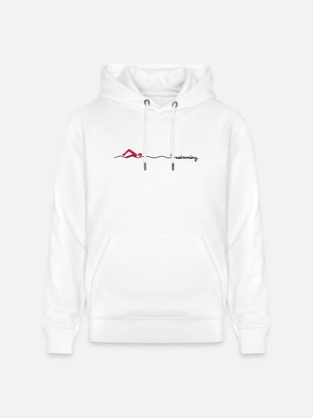 love swimming - Stanley/Stella Unisex Bio-Hoodie CRUISER - Weiß
