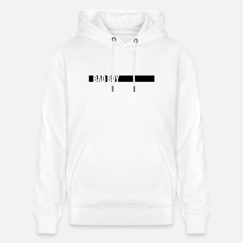 Dicton bad boy - Sweat à capuche bio CRUISER Stanley/Stella Unisexe - blanc