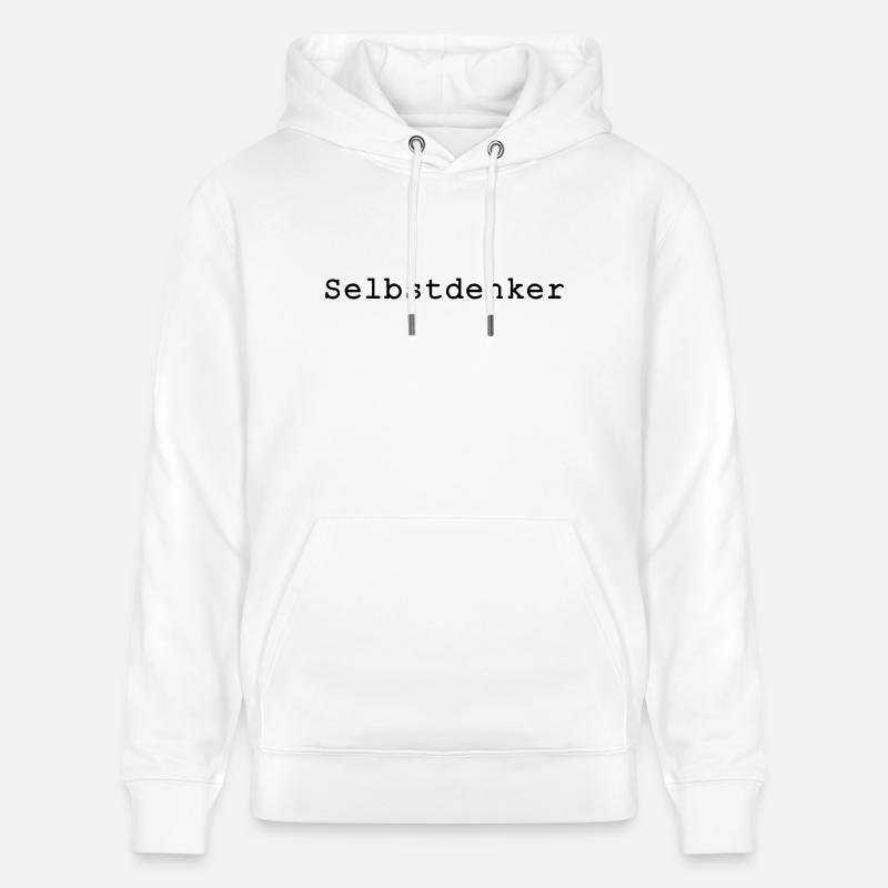 Selbstdenker - Sweat à capuche bio CRUISER Stanley/Stella Unisexe - blanc