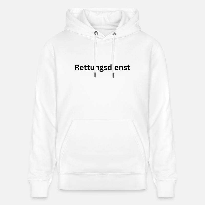 Inscription « Rescue Service » - Sweat à capuche bio CRUISER Stanley/Stella Unisexe - blanc