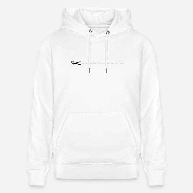 Ciseaux - Sweat à capuche bio CRUISER Stanley/Stella Unisexe - blanc