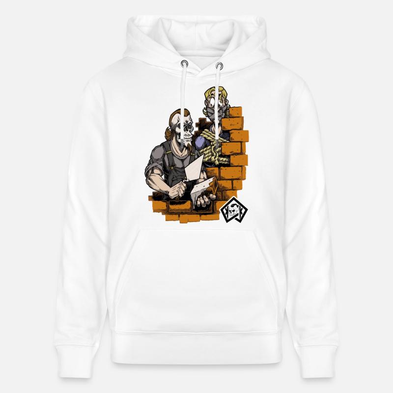 Bricklayer, master mason, craftsman, construction technician - Stanley/Stella CRUISER Unisex Organic Hoodie - white