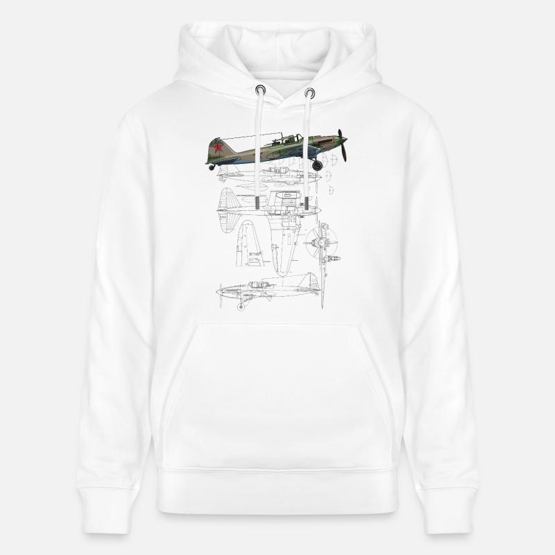 IL-2 - Sweat à capuche bio CRUISER Stanley/Stella Unisexe - blanc