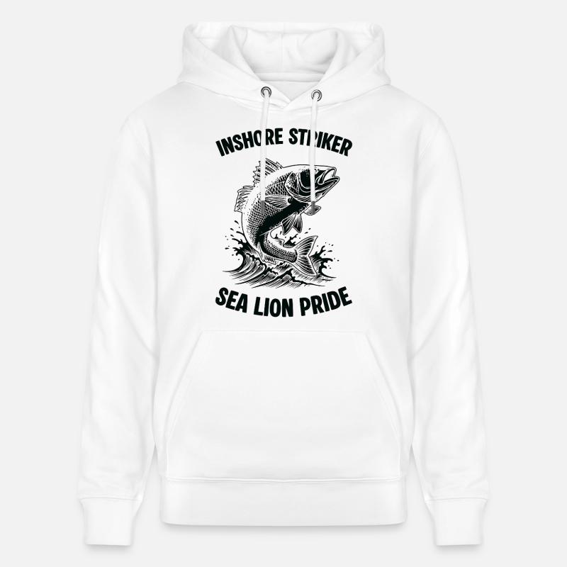Pêche Mer Bar Sea Lion Pride - Sweat à capuche bio CRUISER Stanley/Stella Unisexe - blanc