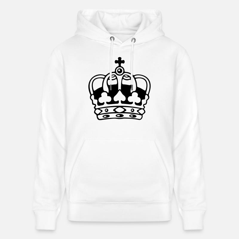 Couronne / Couronne - Sweat à capuche bio CRUISER Stanley/Stella Unisexe - blanc