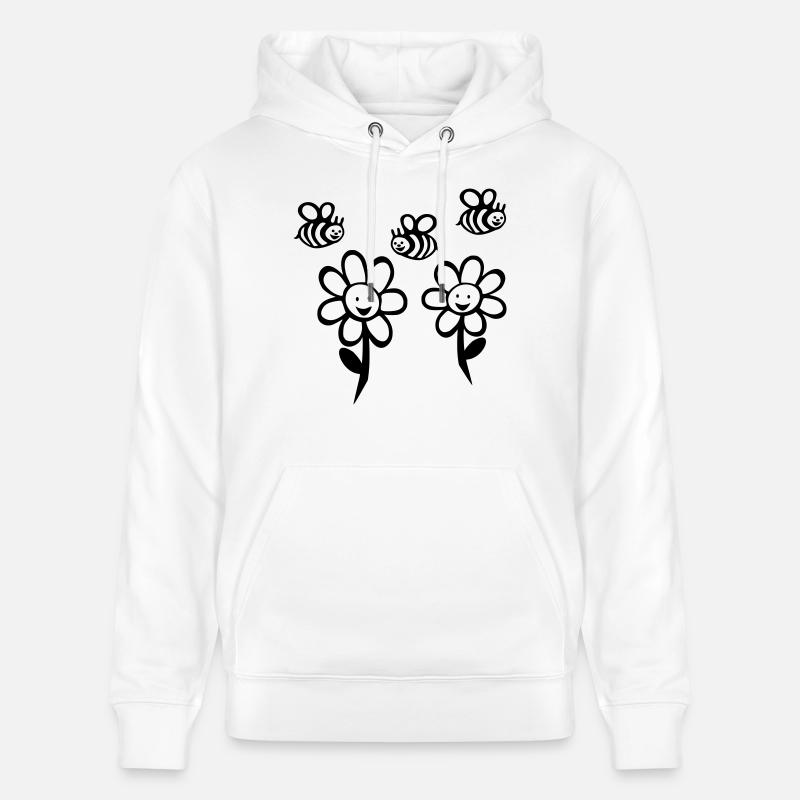 Bienchen und Blümchen - Stanley/Stella Unisex Bio-Hoodie CRUISER  - Weiß