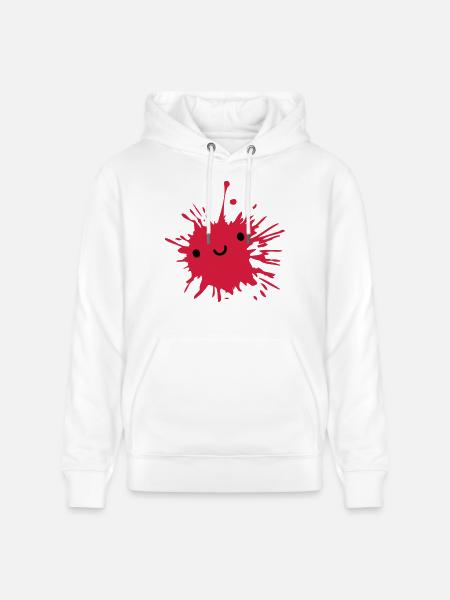 Blob mignon doux - Sweat à capuche bio CRUISER Stanley/Stella Unisexe - blanc
