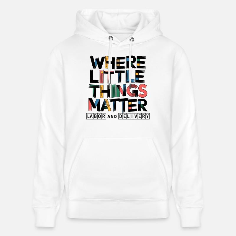 Chaque petit geste compte - Sweat à capuche bio CRUISER Stanley/Stella Unisexe - blanc