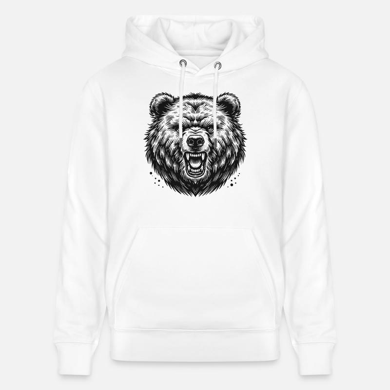 Ours - Sweat à capuche bio CRUISER Stanley/Stella Unisexe - blanc
